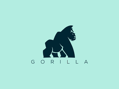 gorilla logo animation app flat gorilla gorilla logo gorillas illustration silverback strong ui ux web