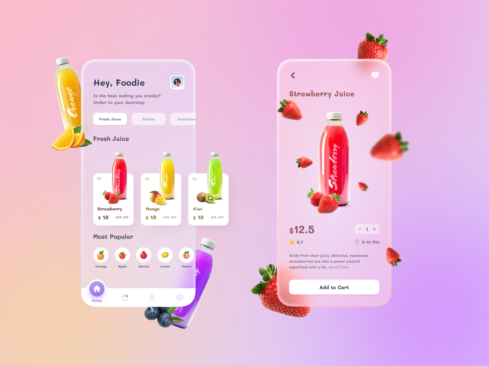 Online juice delivery by RAHUL KRISHNA on Dribbble