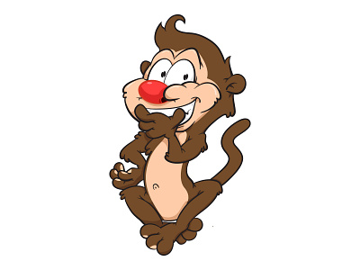 monkey character animation branding cute animal cute art design illustration logo minimal monkey monkey logo