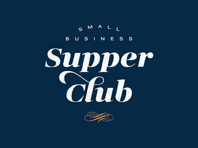 Small Business Supper Club identity lockup logo supper club