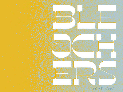 Bleachers album art graphic design lettering typography