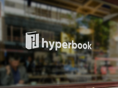 Hyperbook Logo Design creative gestalt logo logo design modern negative