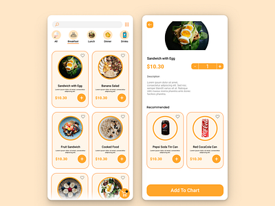 Restaurant App app clean mobile restaurant ui