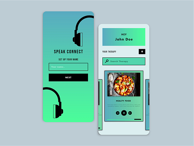 Speak Connect App Design app design minimal ui ux