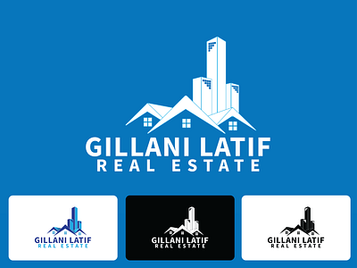 Real Estate Logo Concept 2 branding design flat illustration logo minimal vector