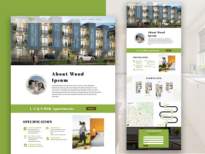 Apartment Website UI Design