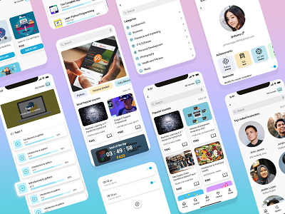 education app app education education app education website educational branding educationapp figma typography web