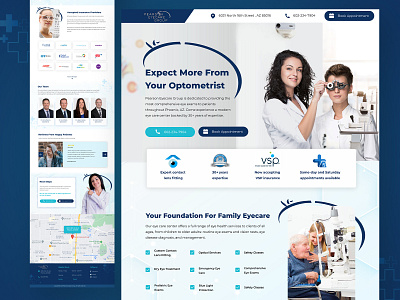 eye shot blue branding eye eye catching eye hospital figma hospital hospital logo hospitals landing page landing page design landingpage