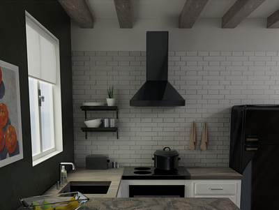 Kitchen01 3dmodeling architecture blender3d cycles interior kitchen render