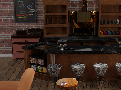 cp01 3dmodeling architecture blender3d centralperk coffeeshop cycles design friends interior render