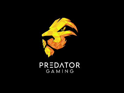 Predator - Lion Polygonal Logo gaming logo gaming logos geometric logo gif graphic graphic design green high poly lion lion dance lion face logo lion head lion king lion logo lion mascot lion poly lions low poly poly logos polygonal logo