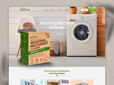 Renuv landing page ui ui ux design ui design vishual design