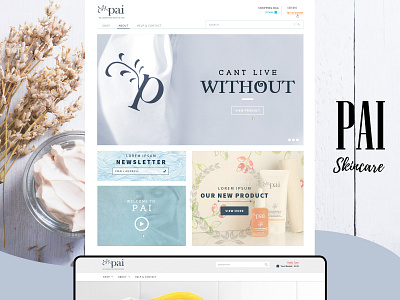 Pai Skin Care landing page product design ui ux design ui design visual design