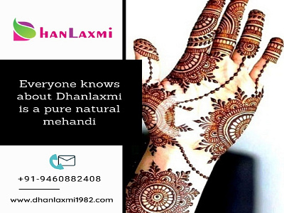 Dhanlaxmi Mehandi branding designs exporter logo mehandi natural web