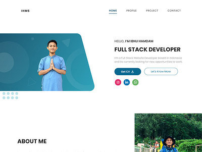 Ibnu Hamdam - Personal Portfolio Website design portfolio ui website