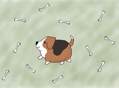 Beagle art digitalart illustration