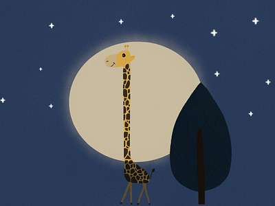 Giraffe art illustration standtallforgiraffe