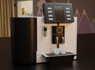 Coffee Machine 3d blender3d branding design product productdesign