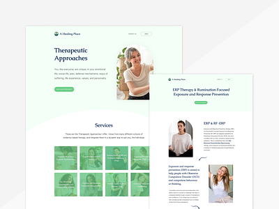 Website UI Design/Mockup for a Psychological Clinic