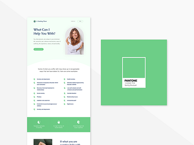 Website UI Design/Mockup for a Psychological Clinic