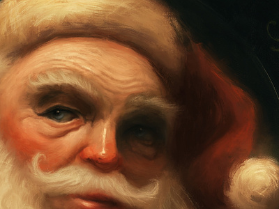 Santa design illustration painting