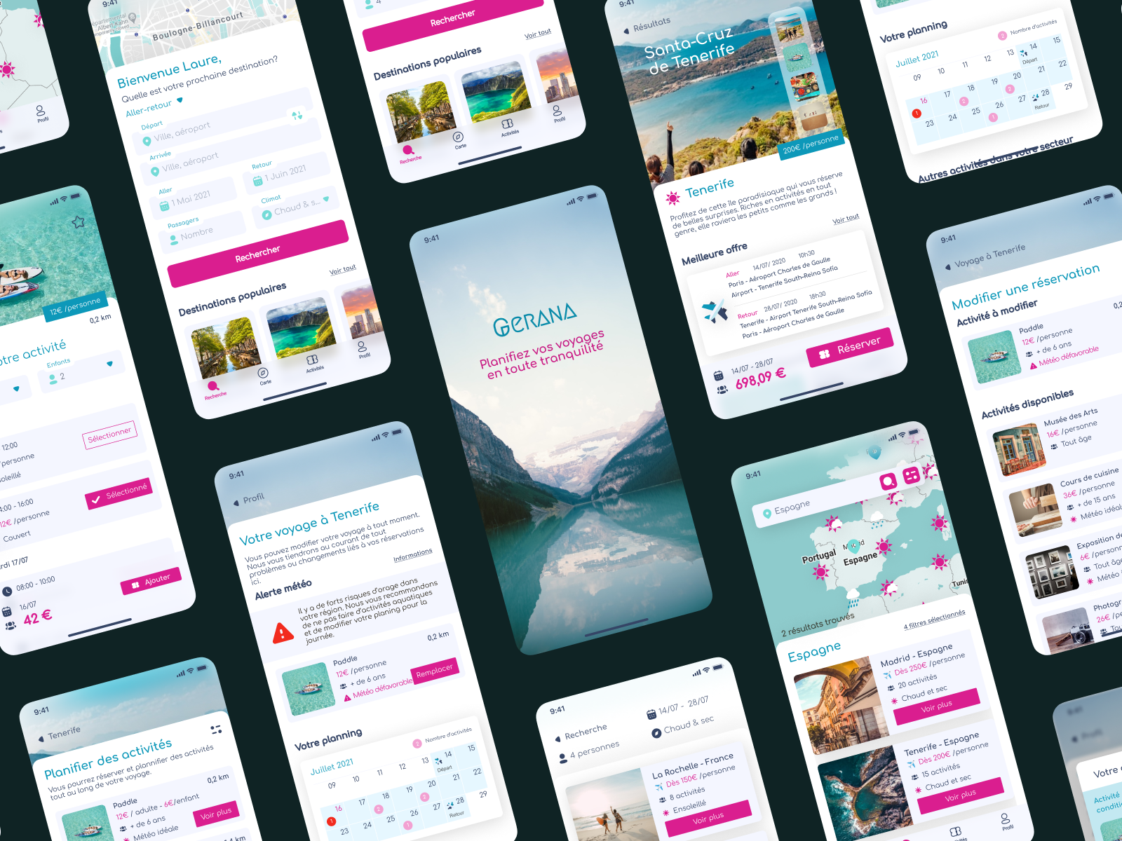 Gerana • Travel Planning App by Séverine Guennoc-Geneste on Dribbble