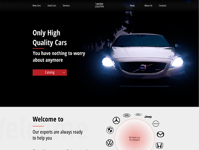 Car dealership of Quality cars [website] 404 page animated daily ui dailyui design dribbble dribbble invite ui uiux ux web