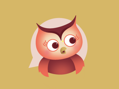 Little Owl illustration vector