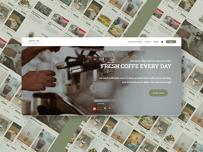 Design website for local coffee shop coffewebsite mainpageuidesign ui uidesign