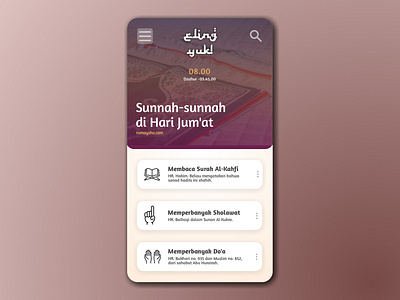 Simple UI Design for Bulletin Muslim App article design article illustration article page bulletin bulletin cover muslim ui ui design