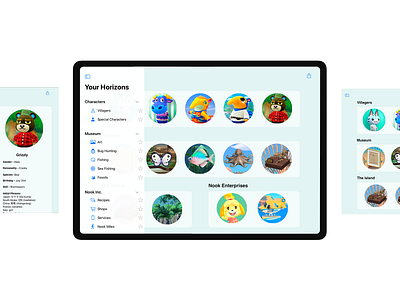 Animal Crossing dreaming app design ios ipad ipad app nintendo nintendoswitch ui