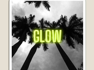 white Glow blackandgrey glow glow in the dark glowing glowy palm trees palmtree redbubble redbubble shop white
