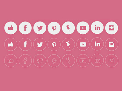 FREEBIE CLEAN AND SIMPLE SOCIAL MEDIA ICONS freebie freebies icons iconset line lineicons simple social socialicons socialmedia vector