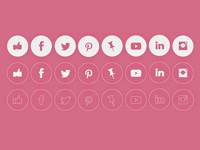 FREEBIE CLEAN AND SIMPLE SOCIAL MEDIA ICONS