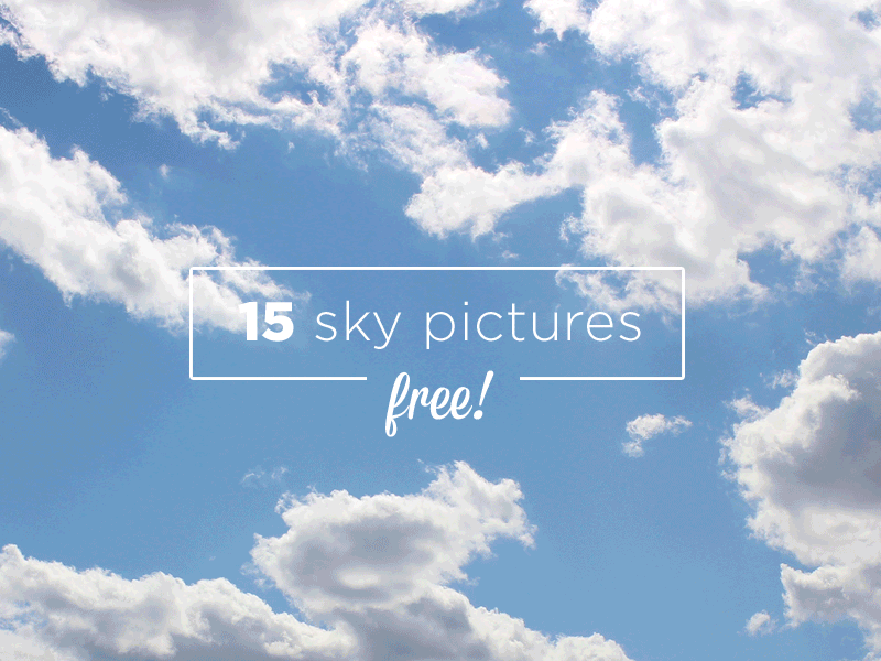15 FREE HI-RES SKY PHOTOS