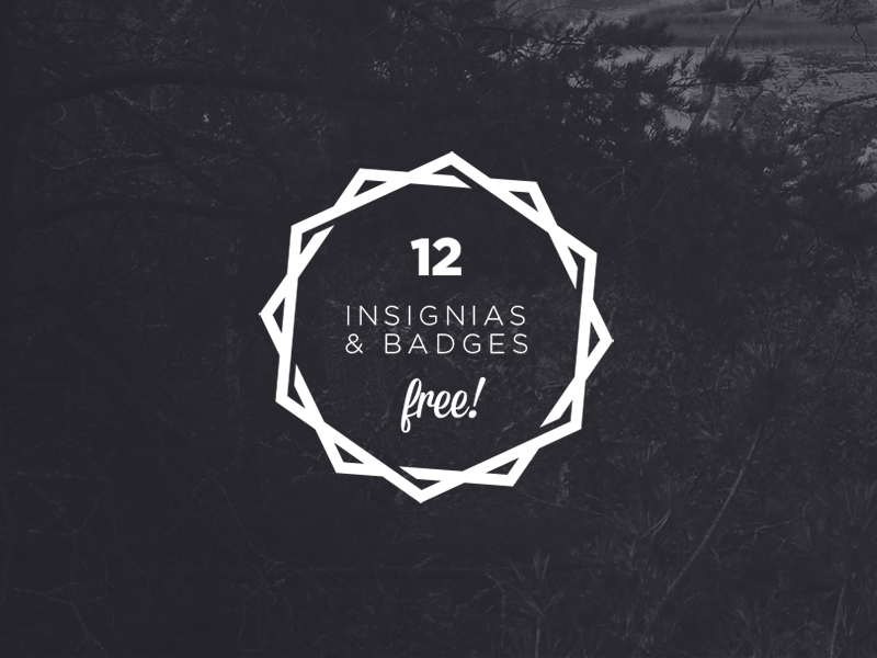 FREE VECTOR & PSD INSIGNIA & BADGES badges free freebie freebies freelabels hipster insignia label labels line vector