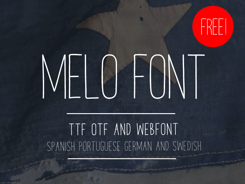 MELO FREE HANDMADE WEBFONT TTF AND OTF font freebie freebies freefont type webfont
