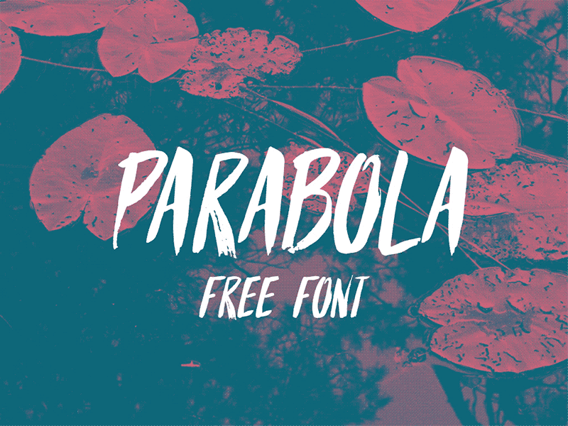 PARABOLA FREE FONT free handmade handwrite brush webfont type freefont font freebies freebie