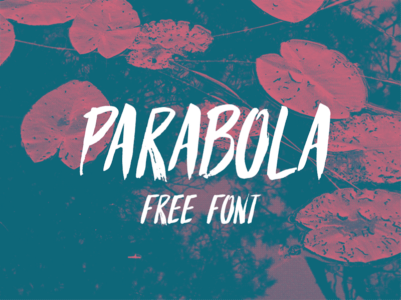 PARABOLA FREE FONT brush font free freebie freebies freefont handmade handwrite type webfont