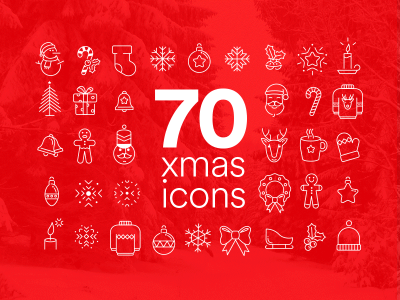 FREE 70 AWESOME XMAS ICONS christmas icon icons illustration logo pictogram vector xmas