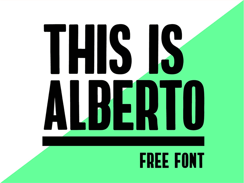 ALBERTO FREE FONT bold brush font free freebie freebies freefont sansserif type typography webfont