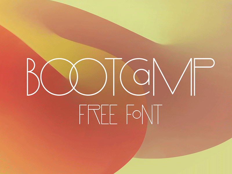 Bootcamp free font dribbble