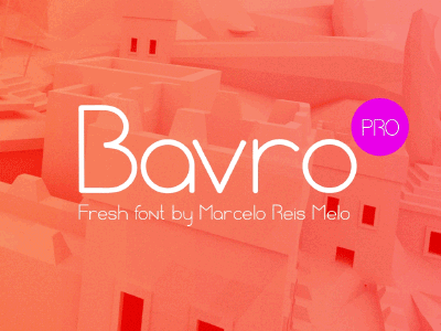 Bavro Pro Font bold brush font geometric lettering otf ttf type typography webfont