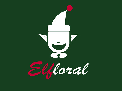 Christmas Elf Logo adobeillustator christmaslogo design illustration logo