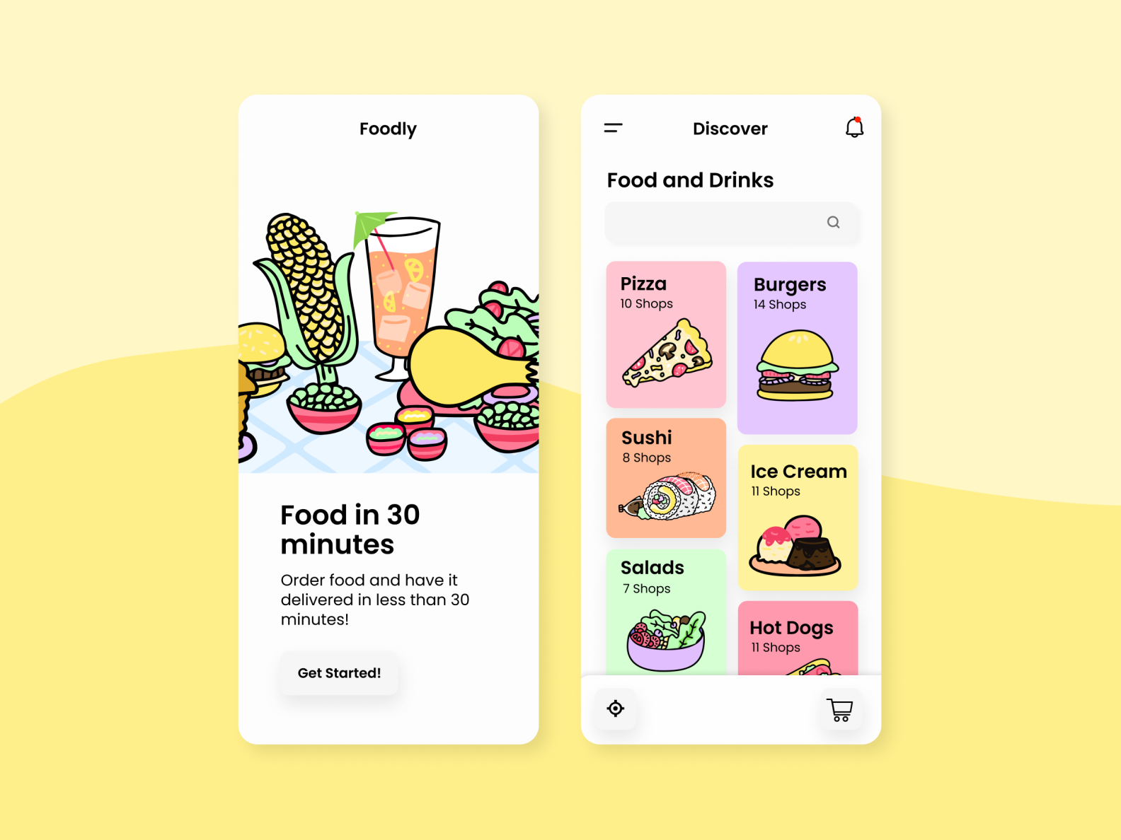 Munchies Illustrations for UI Design by Blush on Dribbble