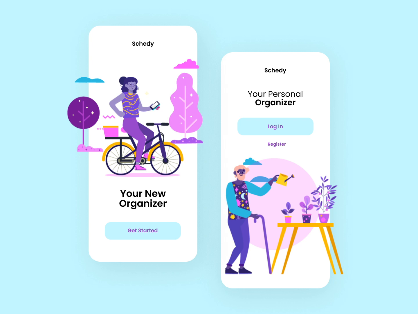 'Dayflow' Illustrations for Awesome UI free freebies illustration illustration design illustrations illustrations／ui illustrator system ui ux