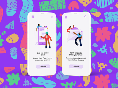 Notifications that Pop with Happy Bunch Illustrations