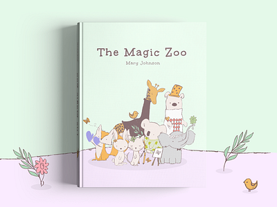 Children's Book Template with Fuzzy Friends