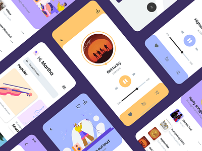 🎵 Design Your Own Music App 🎵 branding design illustration illustration design illustrations illustrations／ui illustrator logo ui ux