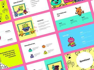Create Quirky Presentations with Monsters branding design illustration illustration design illustrations illustrations／ui illustrator logo ui ux